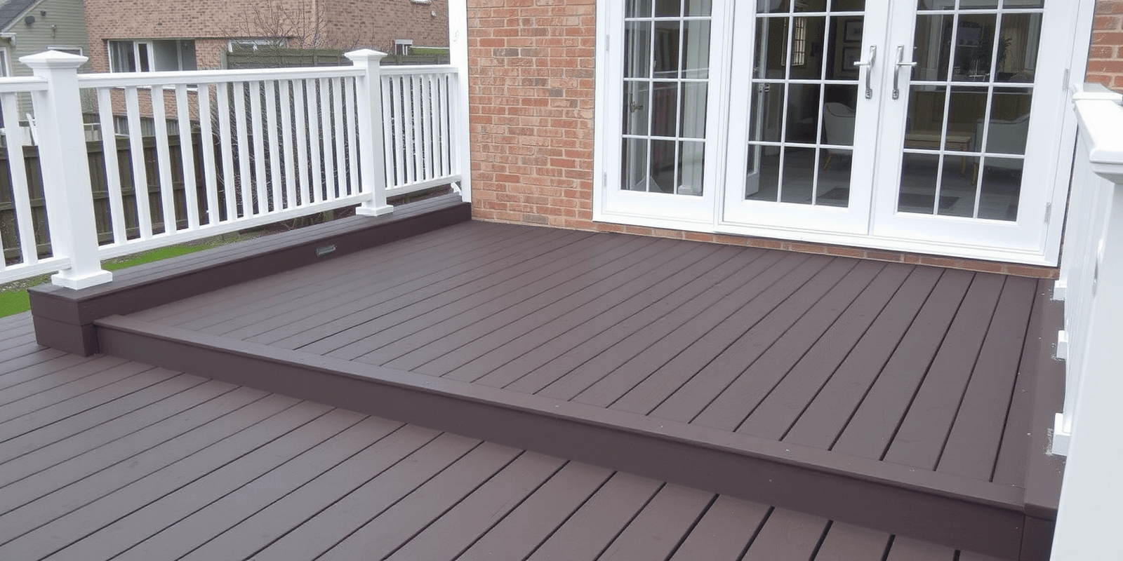 WPC decking installation